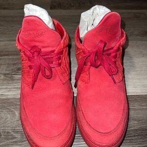 Red Suede Sneakers